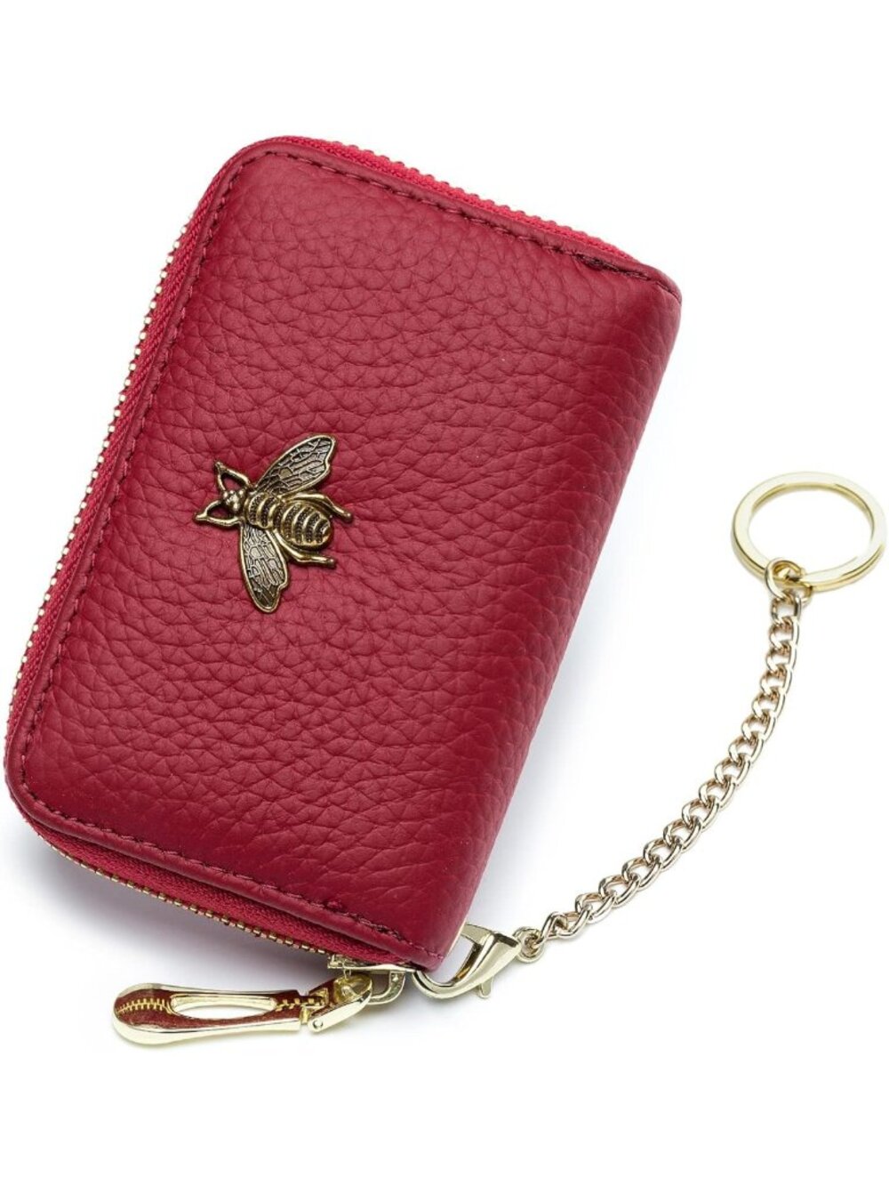 RFID Small Leather Card Wallet for Women - Stylish Credit Card Holder Case